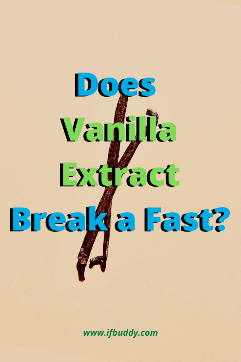 does vanilla extract break a fast